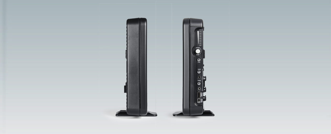 Side profile of Lightspeed Redcat instructional audio system for classrooms